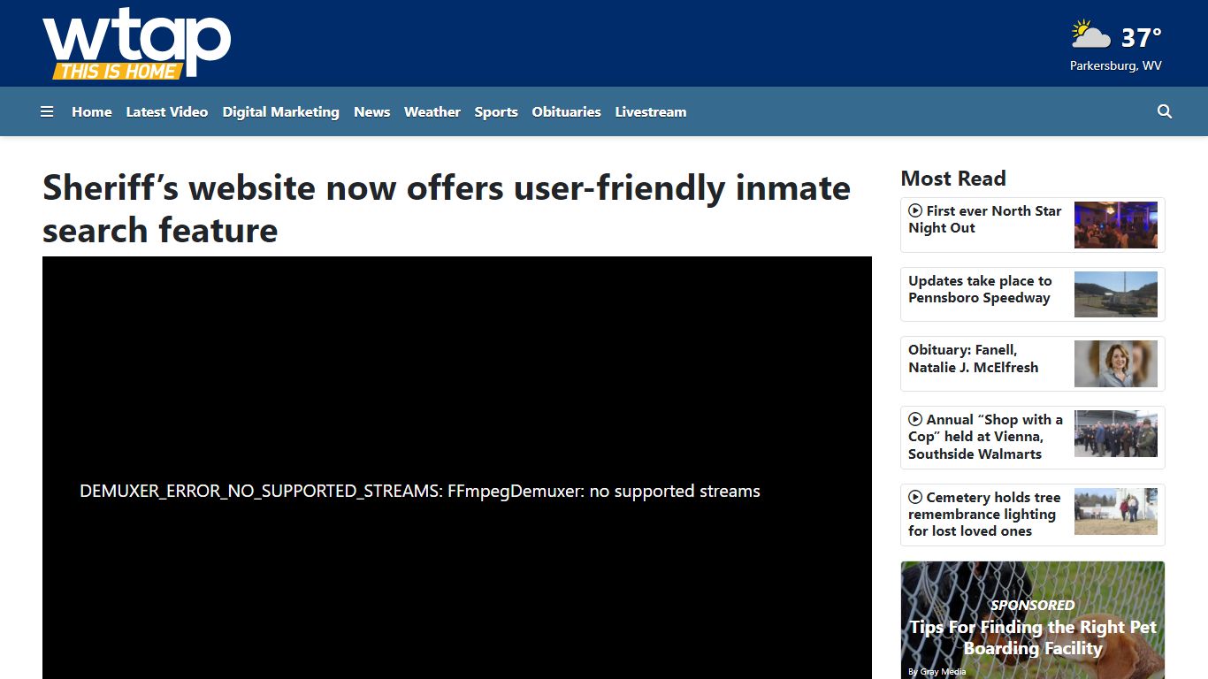Sheriff’s website now offers user-friendly inmate search feature - WTAP